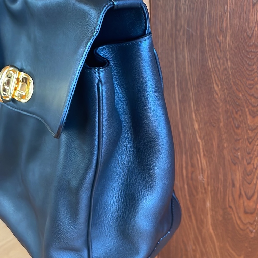 Ralph Lauren Black Leather Tiffin bag - Picture 5 of 11